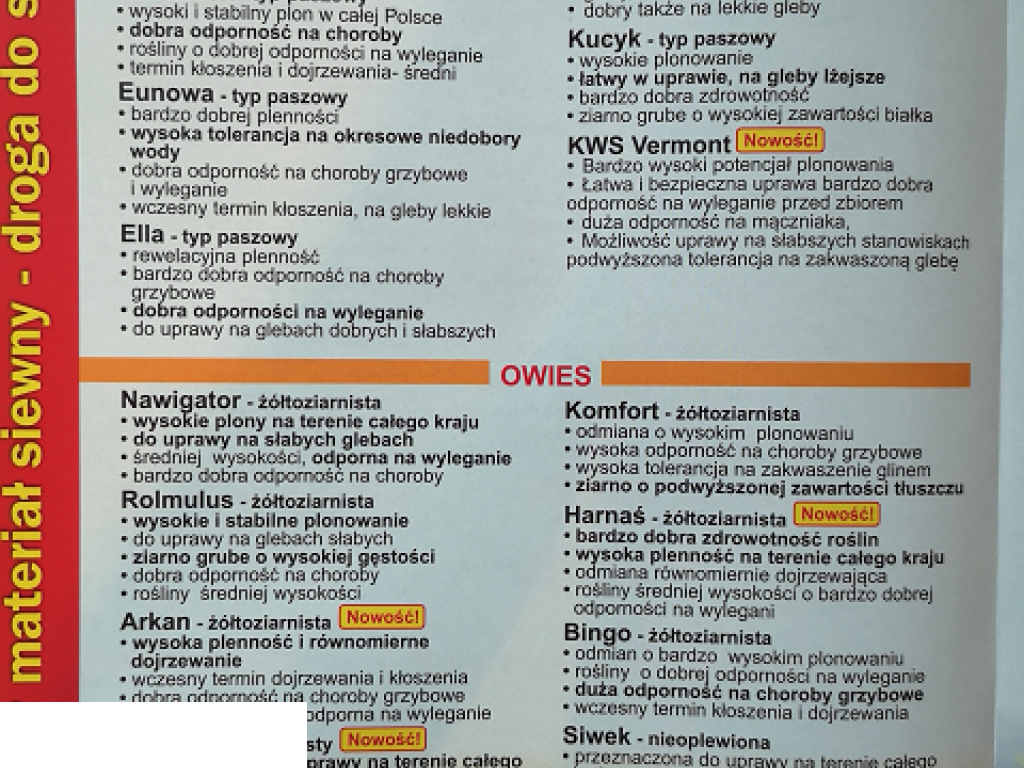 Materiał siewny którego możesz być pewny ! Centrala Nasienna 3