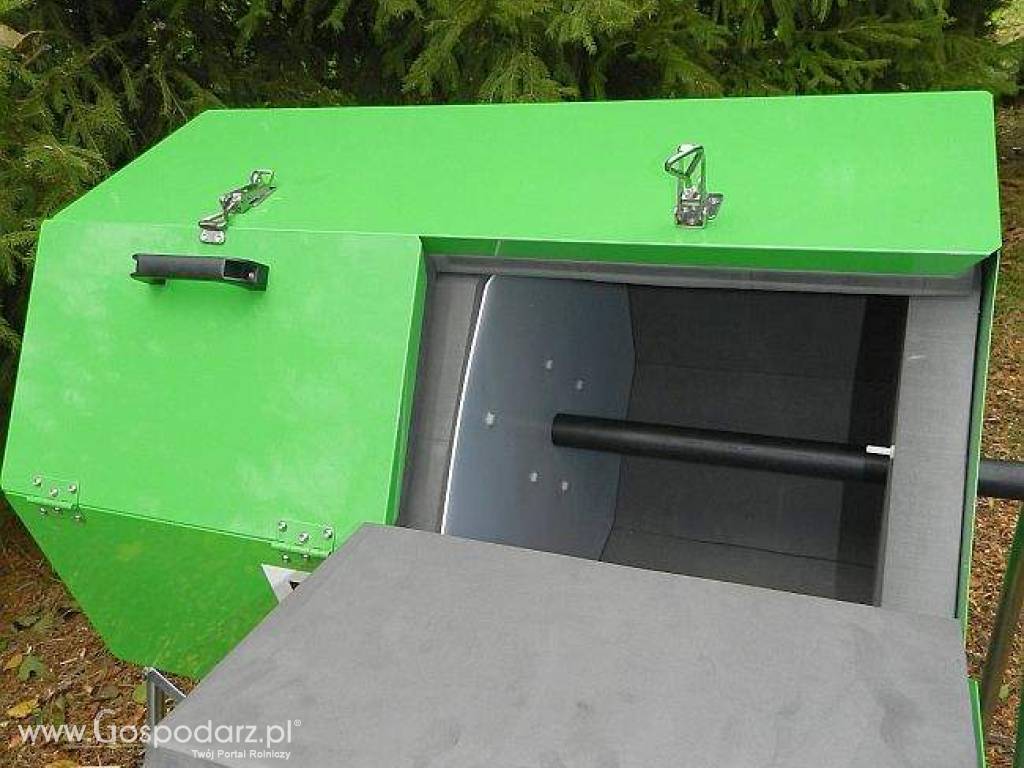 OBROTOWY DWUKOMOROWY KOMPOSTER DO ODPADKÓW KUCHENNYCH