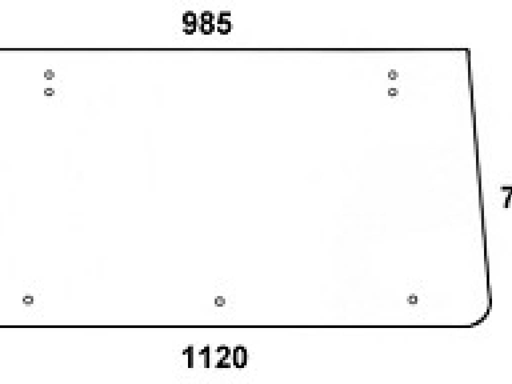 NEW HOLLAND - szyba tylna do kabiny CS 14, 15, 16, 17, 18, 19