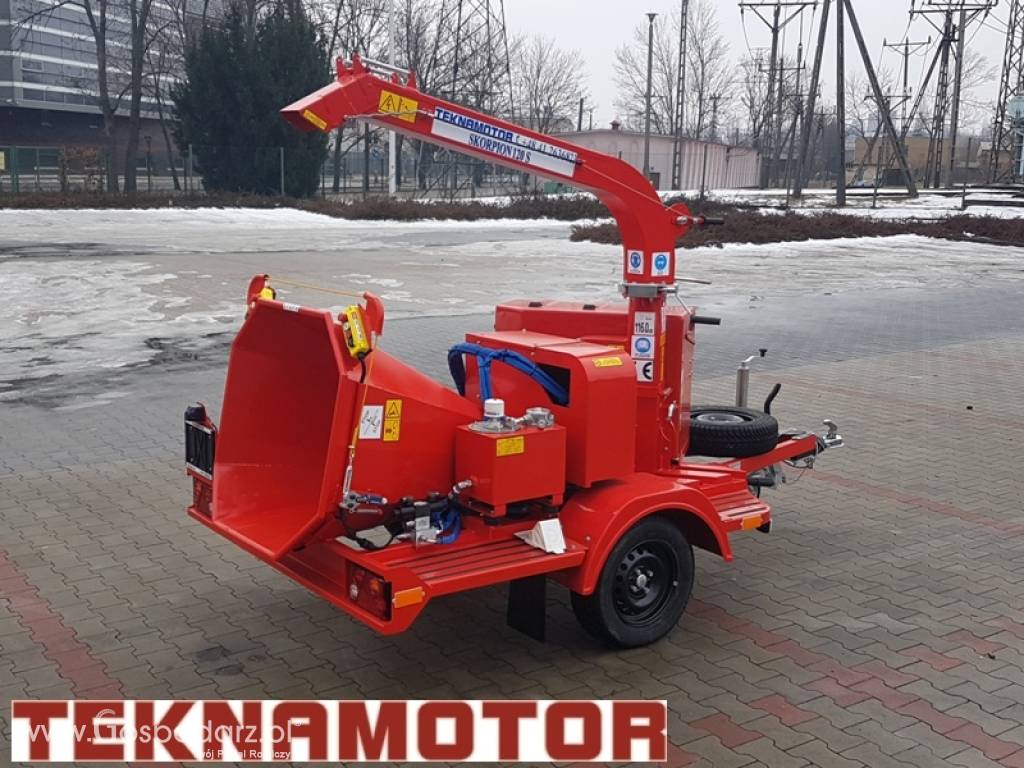 Mobilny rębak tarczowy Skorpion 120 S - TEKNAMOTOR