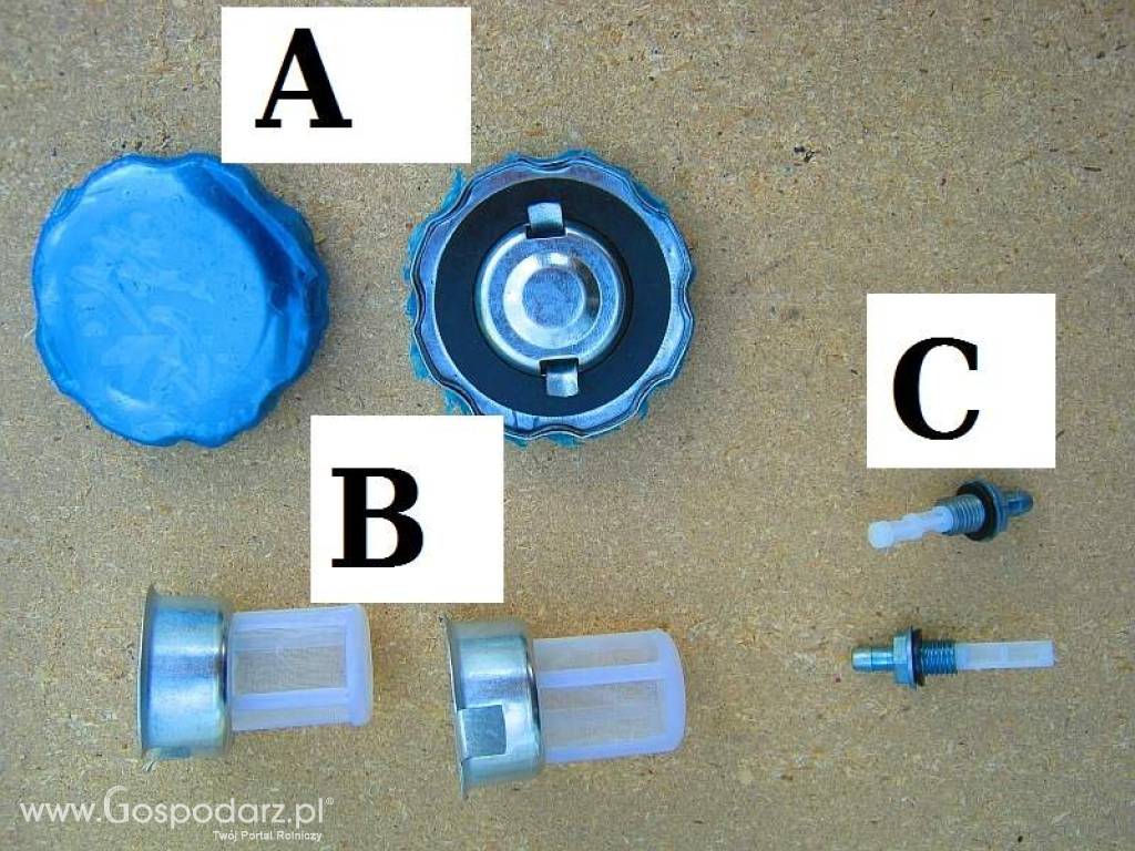 AKCESORIA DO ZBIORNIKóW PALIWA : FILTRY ORAZ ZAMKNIĘCIA BAKU