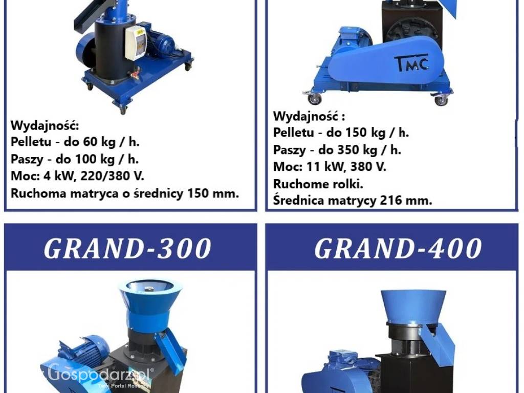 Peleciarka / Granulator paszy, pellet GRAND-400 / 30-37 kW 6