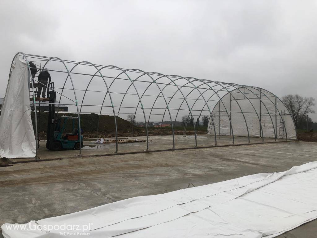 Namiot magazynowy hala łukowa 9,15x12x4,5m 9