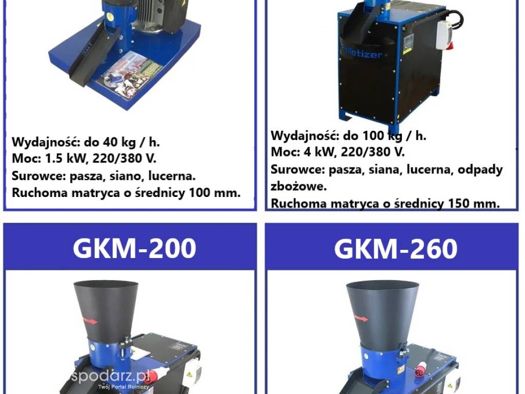 Peleciarka / Granulator do pasz i pellet GKM-260 / 11 kW 7