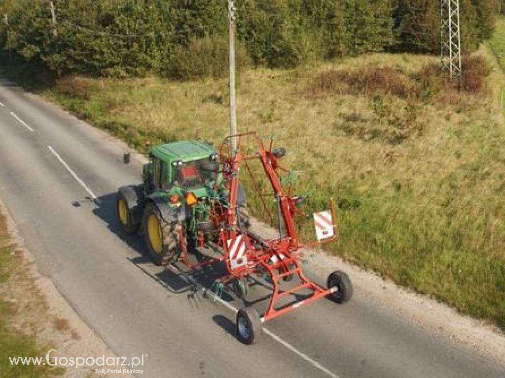 Przetrząsacze ciągane na ramie transportowej Kverneland Taarup 8076 C/CD - 8090 C/CD 7