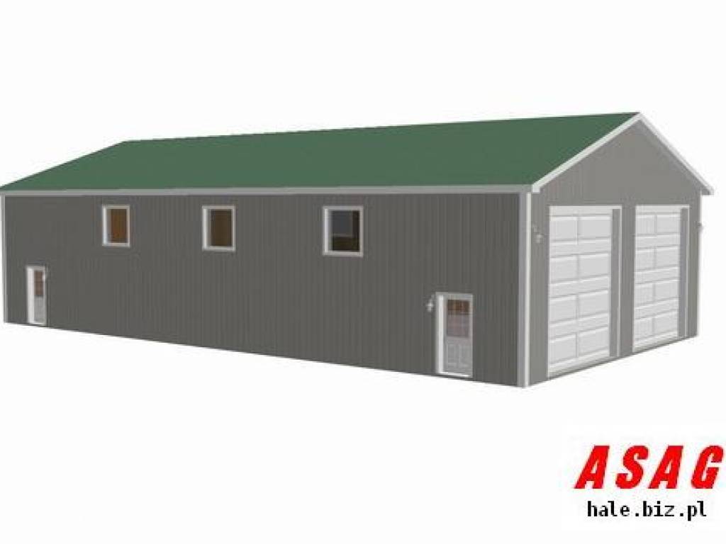 Konstrukcha stalowa hali 220,3m2 10,8x20,4 wiata garaż magazyn