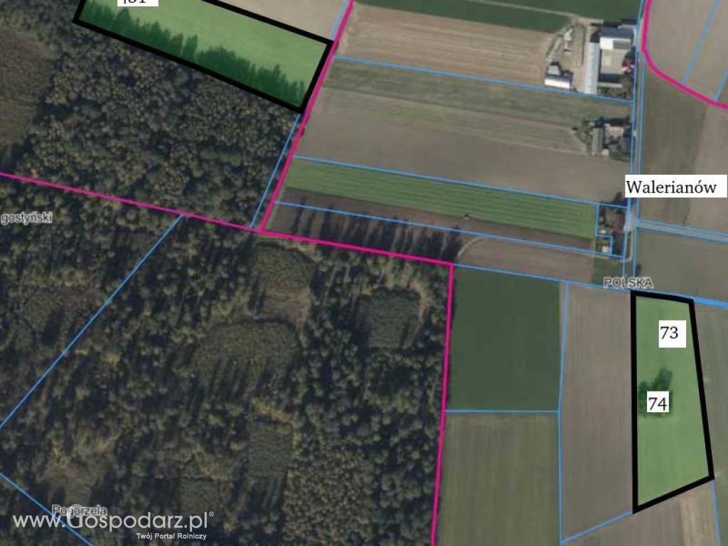 2 działki rolne - grunty klasy III, IV