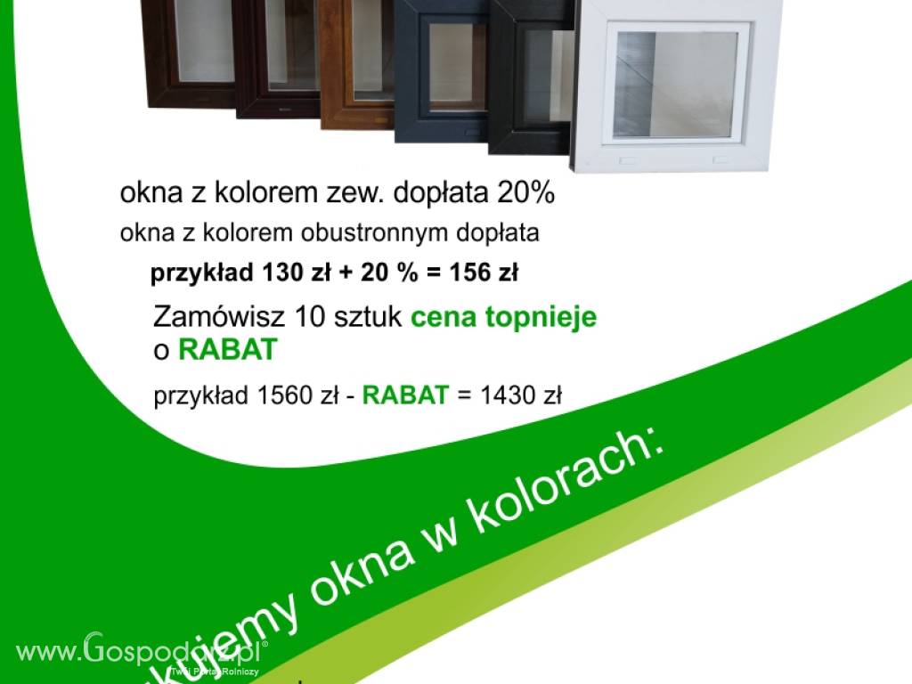 Okna gospodarcze inwentarskie 50x70 różne kolory 5