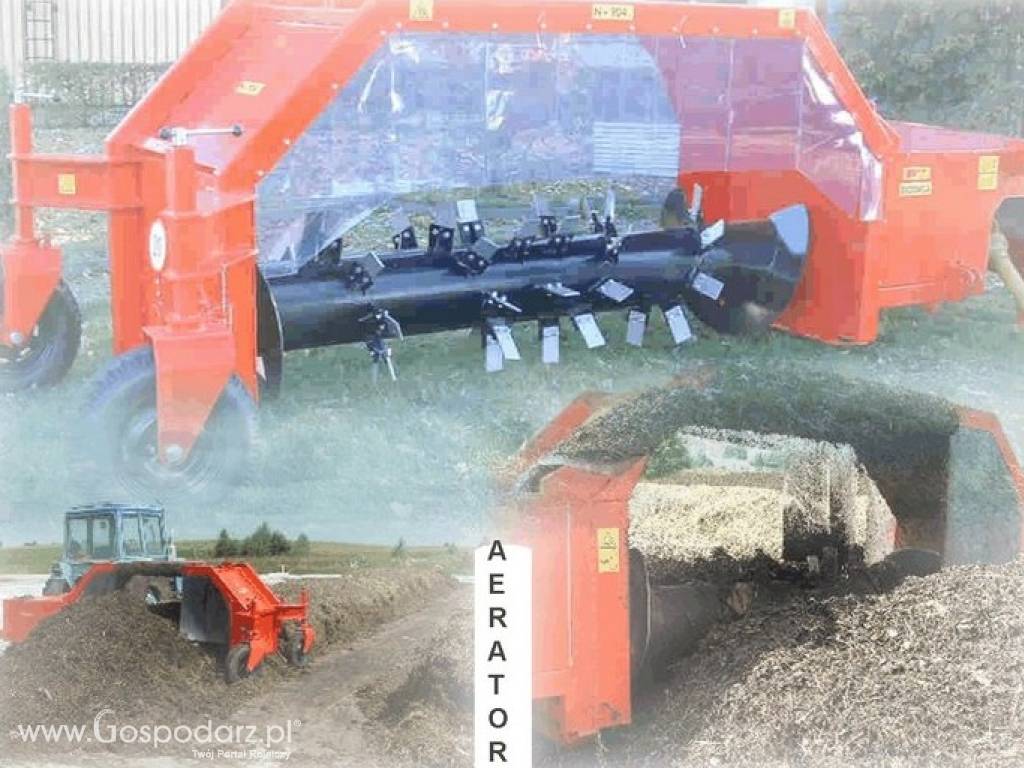 Aerator pryzm materiałów organicznych N904