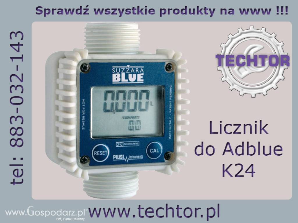 Przepływomierz K24, Licznik przepływu do AdBlue - PIUSI