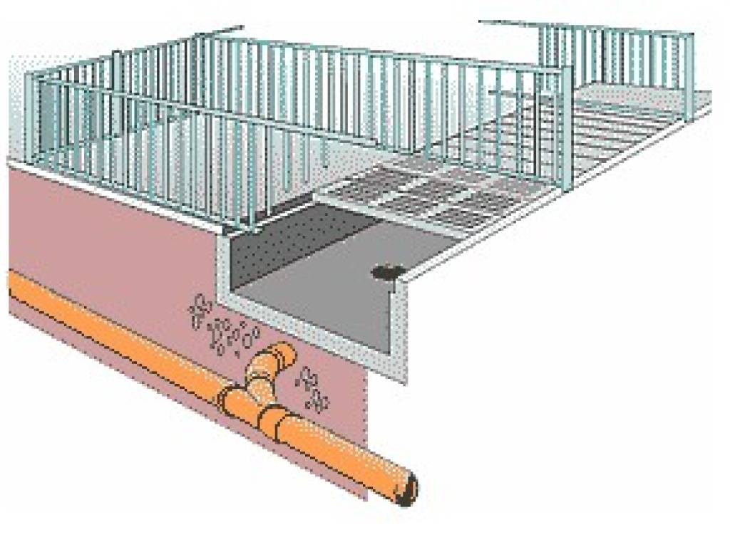 Syfonowy system usuwania gnojowicy