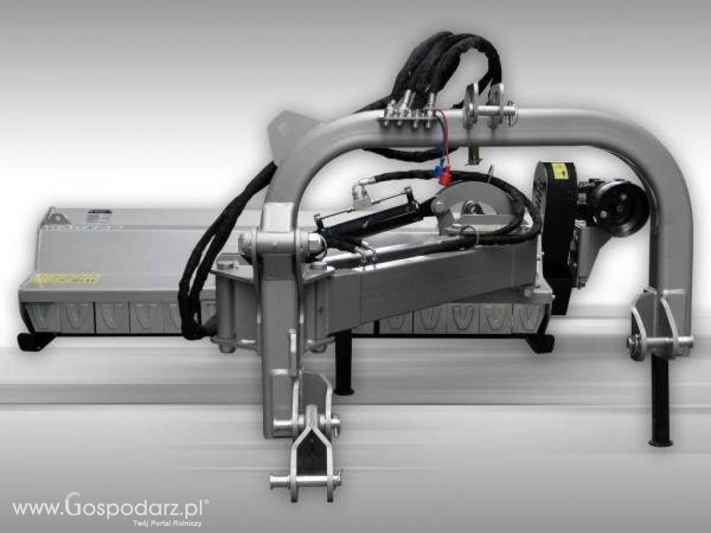 JANSEN AGF-200: SPECJALISTYCZNA KOSIARKA  BIJAKOWA TYLNO-BOCZNA Z UNOSZONĄ POKRYWĄ: szerokość robocza: 200 cm, uzbrojenie bijak łopatka 1200g 5