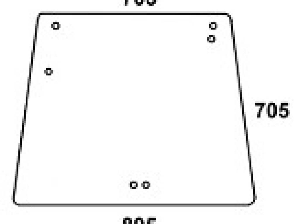 DEUTZ - szyba tylna przezroczysta do kabiny: Agrostar