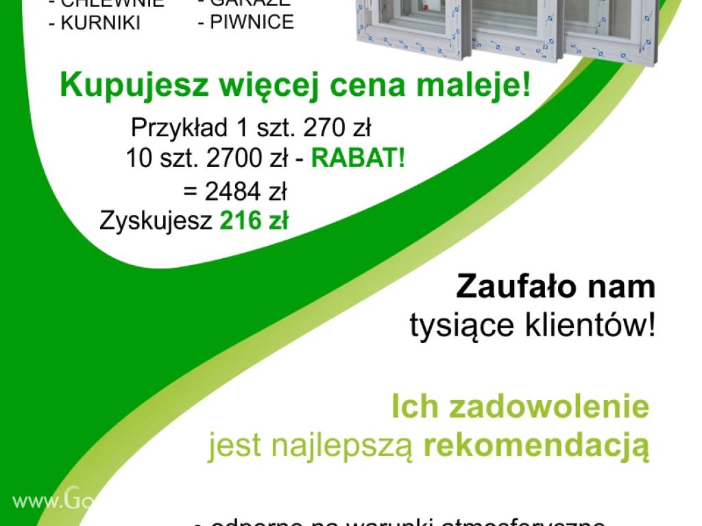 Okna gospodarcze inwentarskie 60x40 szybko tanio solidnie 3