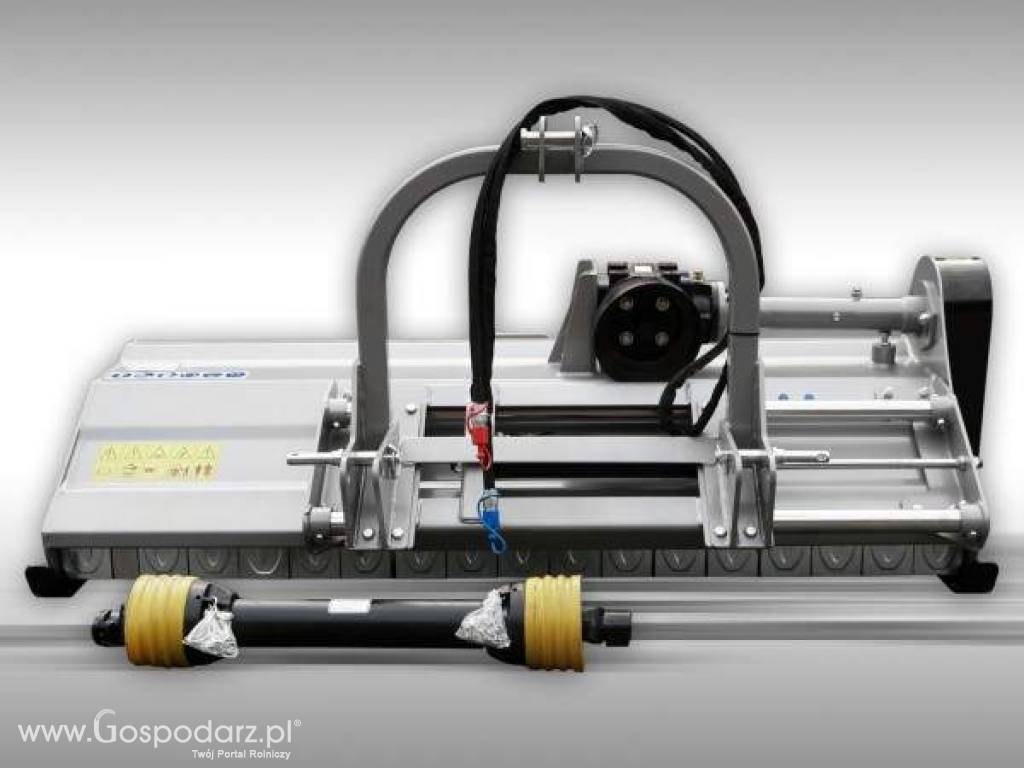 Przesuwna hydraulicznie kosiarka bijakowa z unoszoną pokrywą zawieszana na tylnym TUZ: szerokość robocza 175cm, bijak łopatka 800g 5