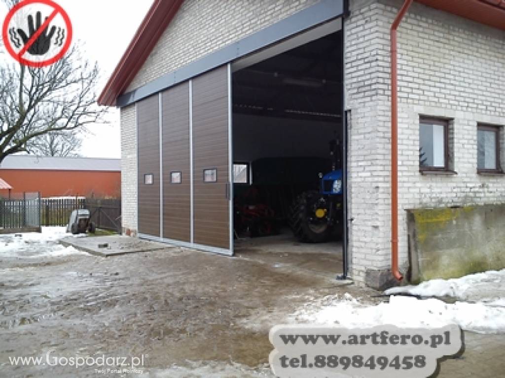 drzwi przesuwne inwentarskie do obór ,hal udojowych 6