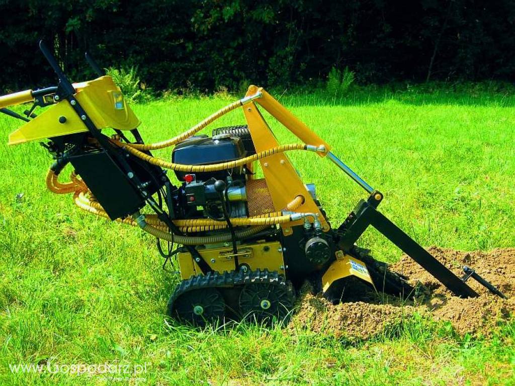 Samobieżna minikoparka łańcuchowa napędzana hydraulicznie + głębokość kopania 350mm 3