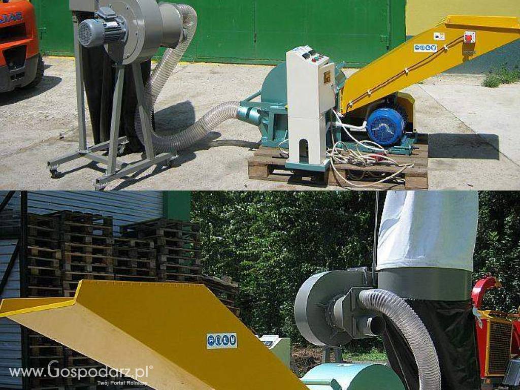 MŁYN BIJAKOWY z odciągiem, wydajność 300-800 kg/h , silnik 11 kW