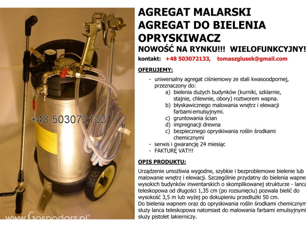 AGREGAT MALARSKI BIELARKA DO BIELENIA OPRYSKIWACZ (3 w 1) 4