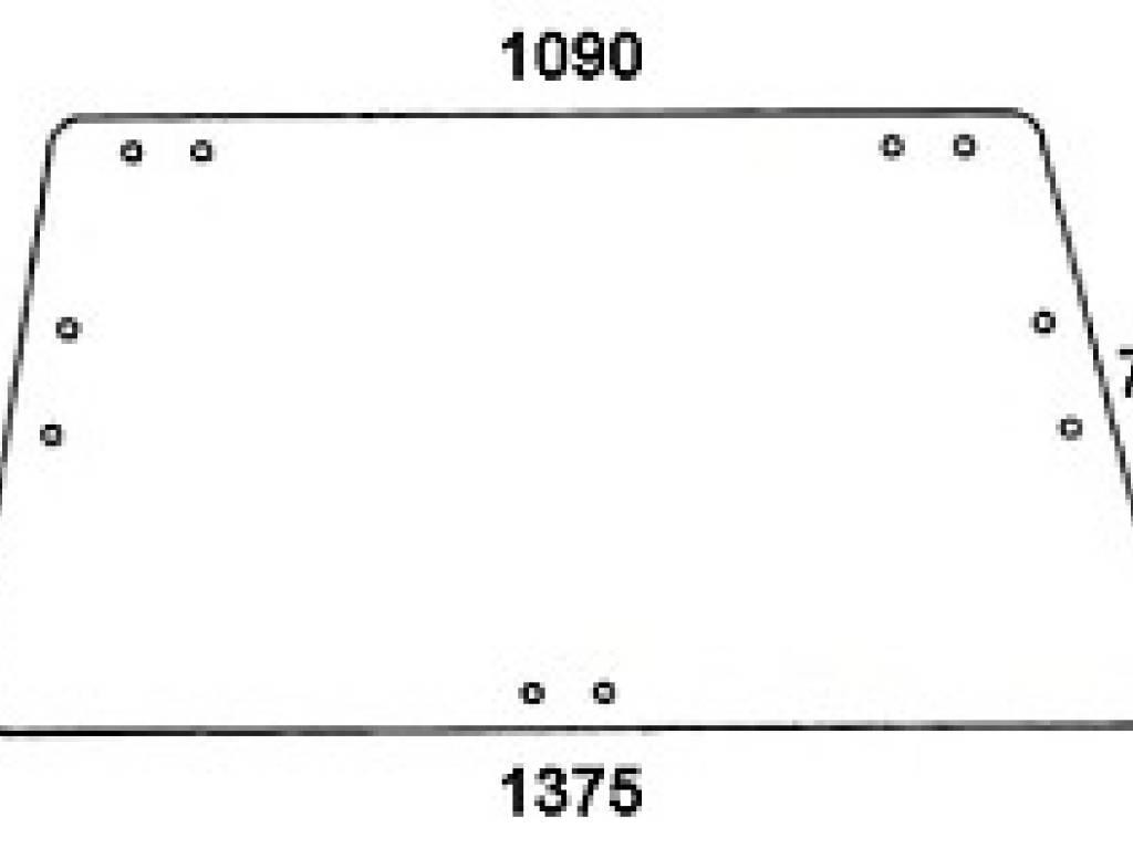 DEUTZ - szyba tylna przezroczysta stara wersja