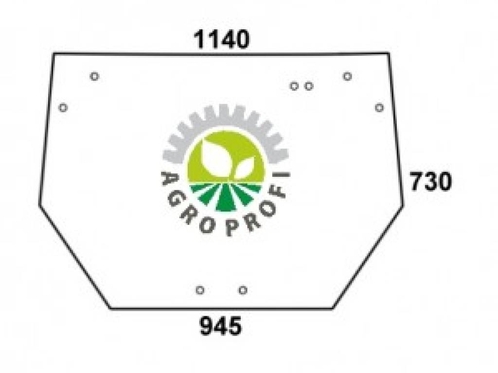 szyba tylna do ciągnika DEUTZ, LAMBORGHINI i SAME