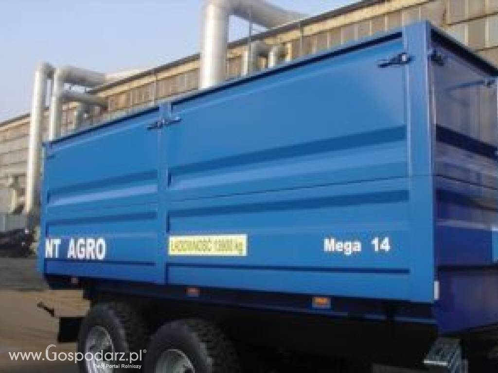 Przyczepy rolnicze NT AGRO MEGA 14 TANDEM 3