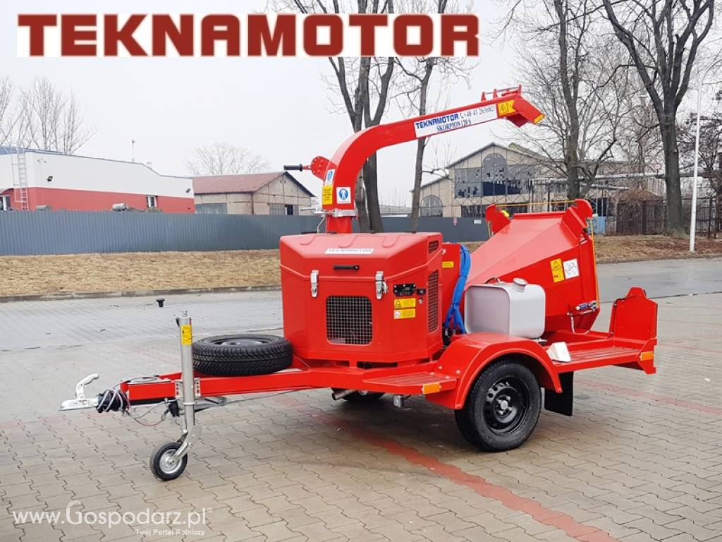 Mobilny rębak tarczowy Skorpion 120 S - TEKNAMOTOR