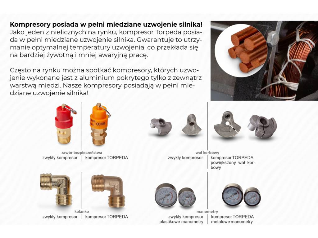 KOMPRESOR OLEJOWU DWUTŁOKOWT 3KW 50L 10BAR PRZEZNACZONY DO PRACY CIĄGŁEJ 8