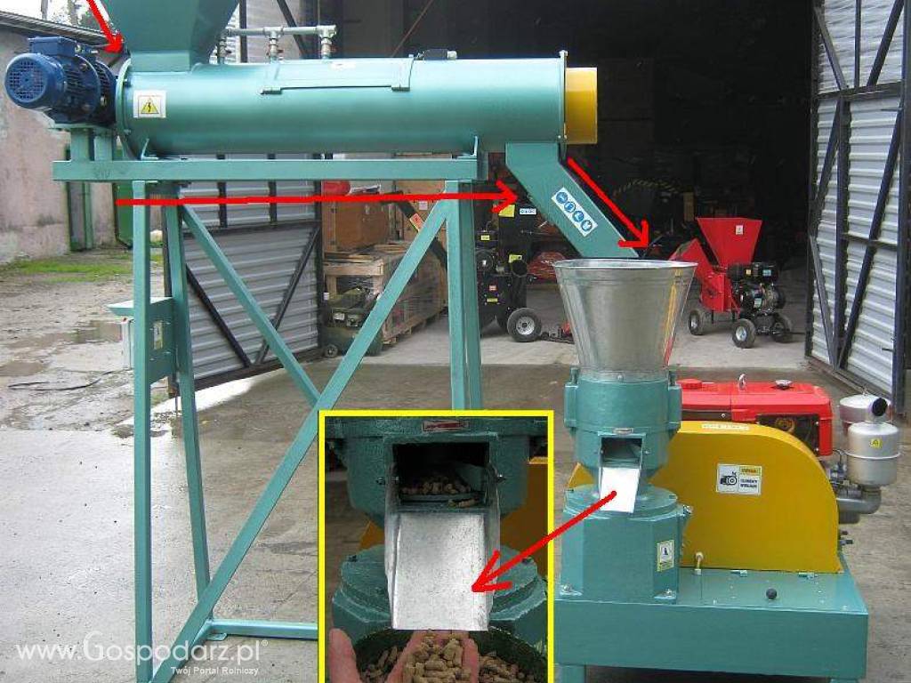 Kondycjoner z regulowaną płynną możliwością podawania surowca i magnetyzerem. 3