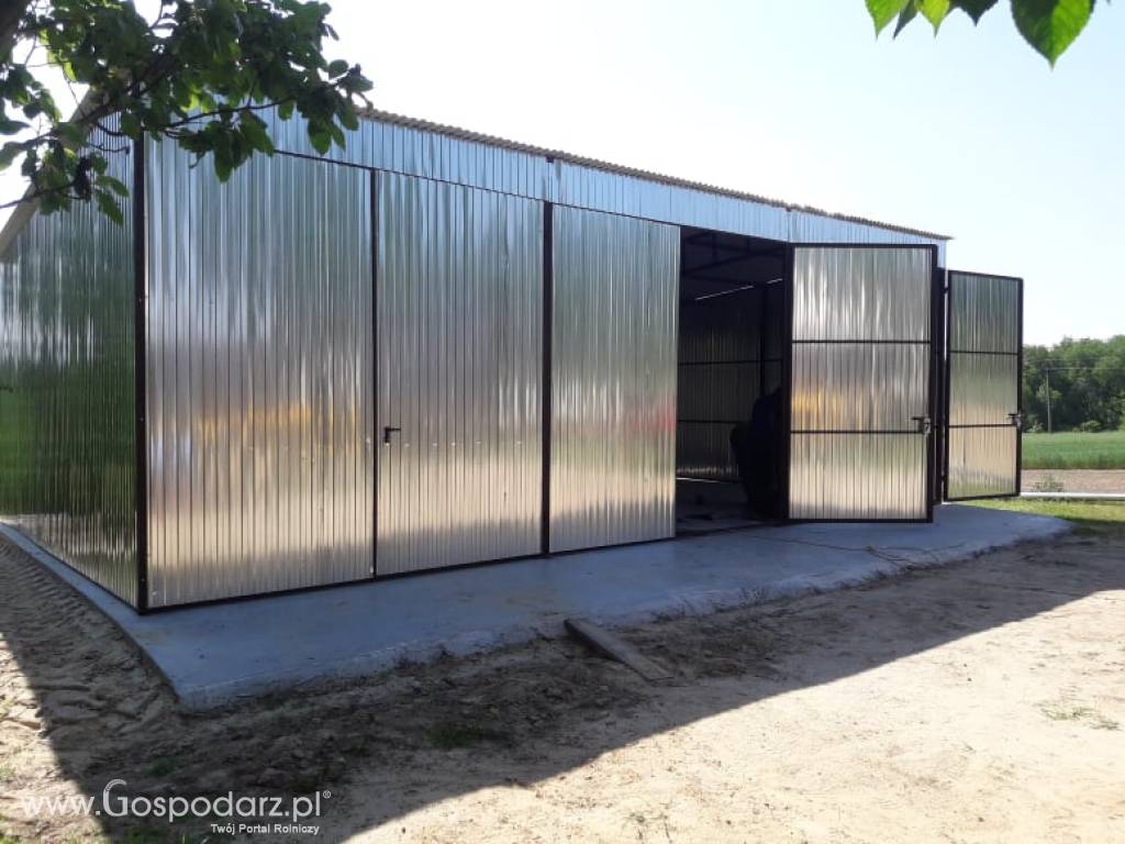 Ocynkowany Garaż Blaszany 10x5m - Wiata Garażowa - GRZYWSTAL