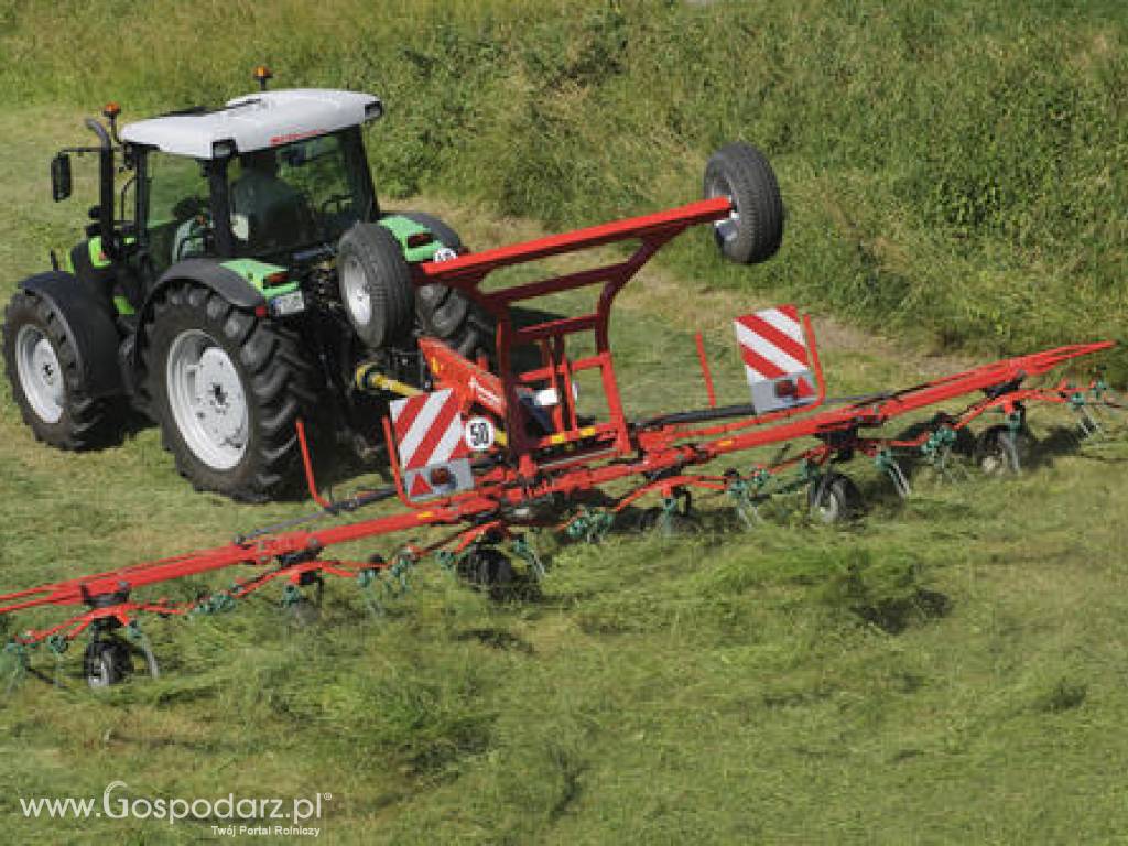 Przetrząsacze ciągane na ramie transportowej Kverneland Taarup 8076 C/CD - 8090 C/CD