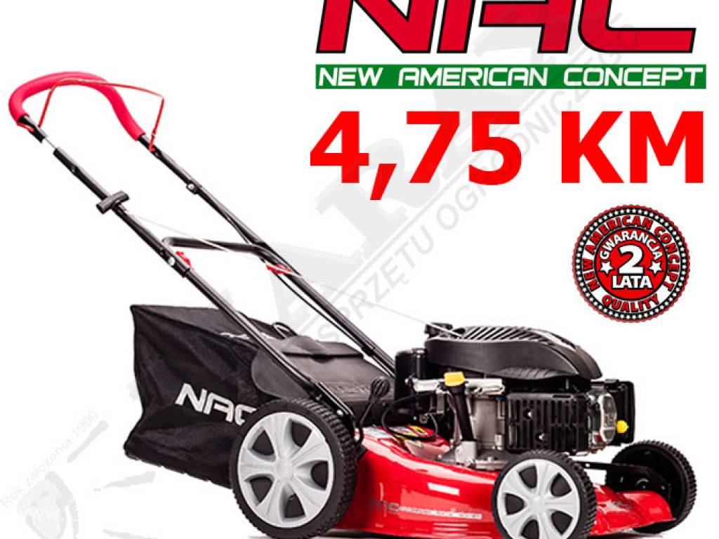 Kosiarka spalinowa NAC S461H-T moc 4.75KM, szer. cięcia: 46,0cm, z koszem