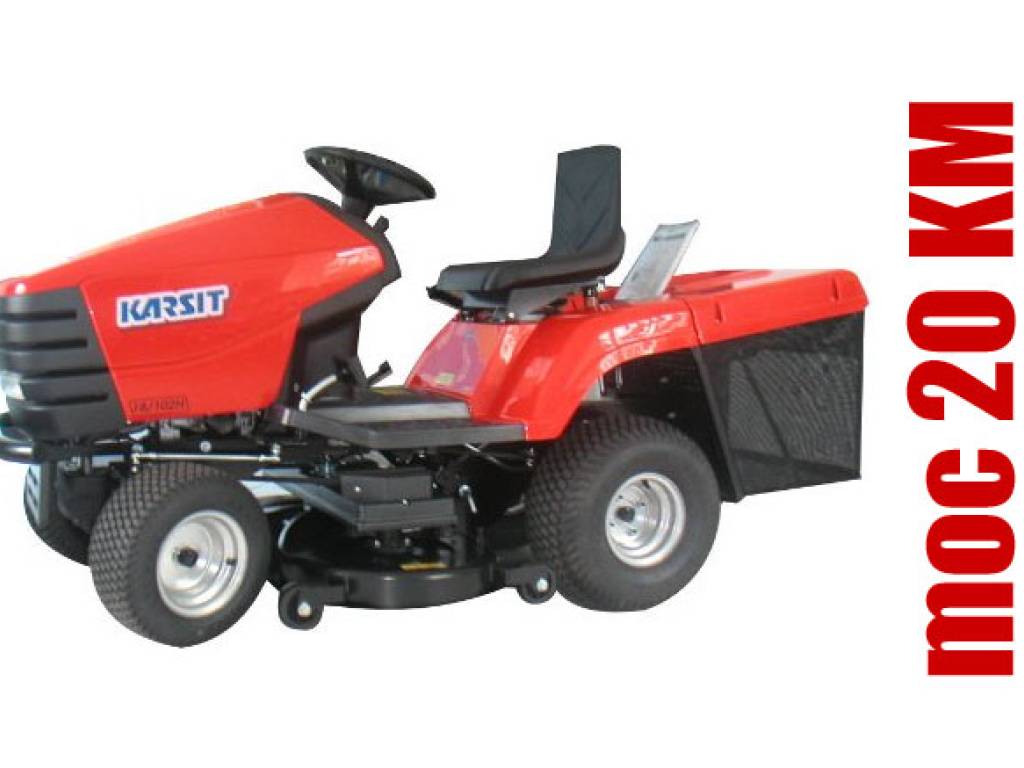 Kosiarka traktorek KARSIT Turbocut 20/102H moc 20.0KM, szer. robocza: 102.0cm, przekładnia hydrostatyczna TuffTorq