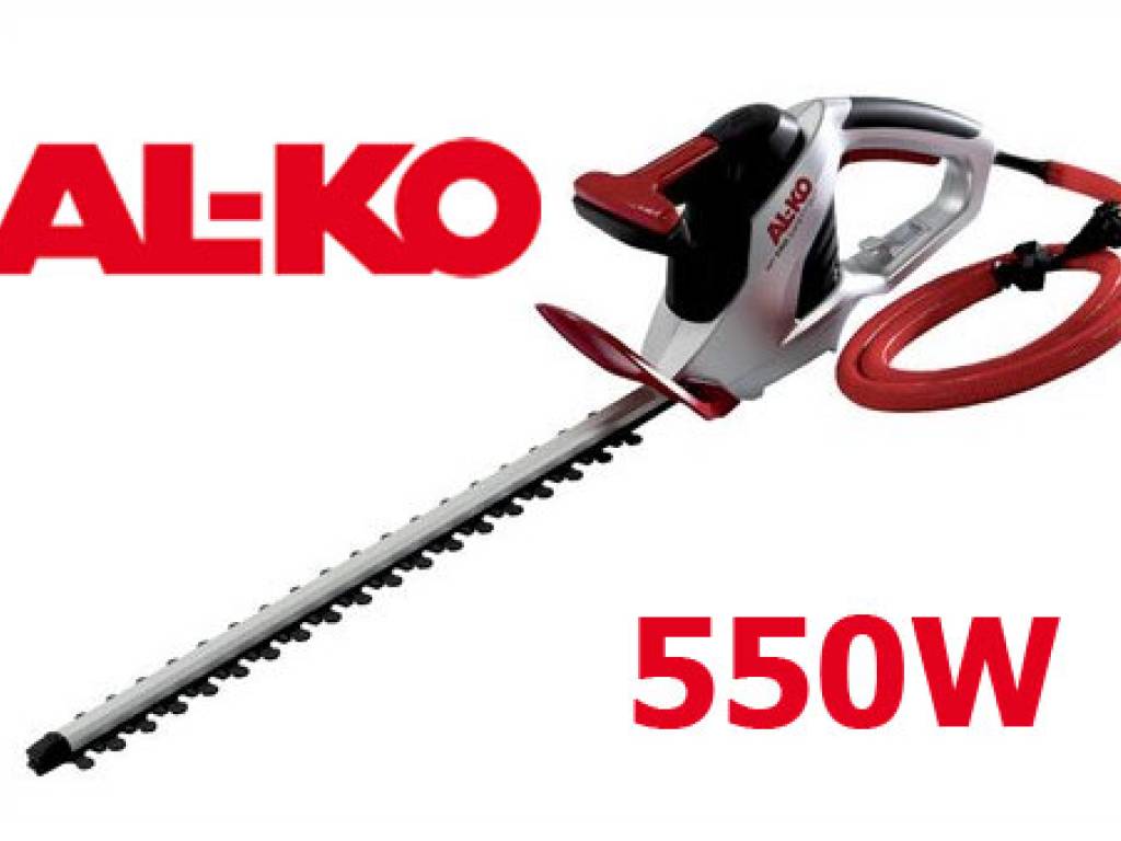 Nożyce do krzewów ALKO HT 550 SAFETY CUT moc 0.55kW, dł. noża: 52.0cm, max. śr. cięcia: 18mm