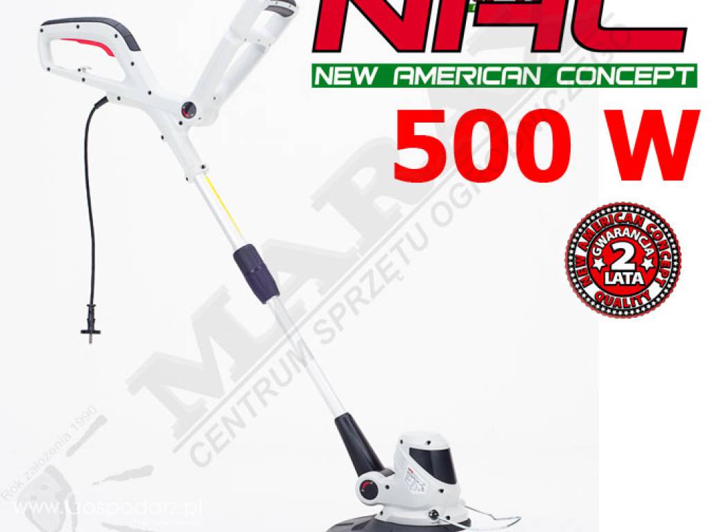 Podkaszarka elektryczna NAC SF7A201 moc 0,5kW, szer. cięcia: 30,0cm