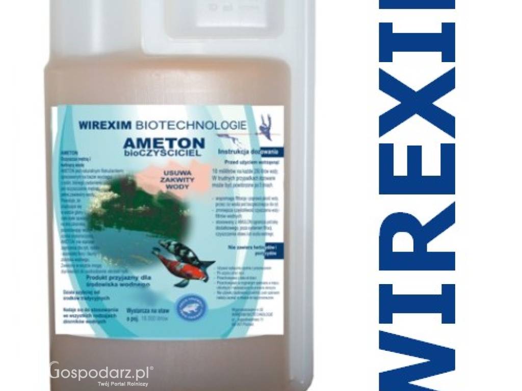 Płyn do usuwania zakwitów wody WIREXIM BIOTECHNOLOGIE Ameton-5 pojemność: 5 l., usuwanie zakwitów wody
