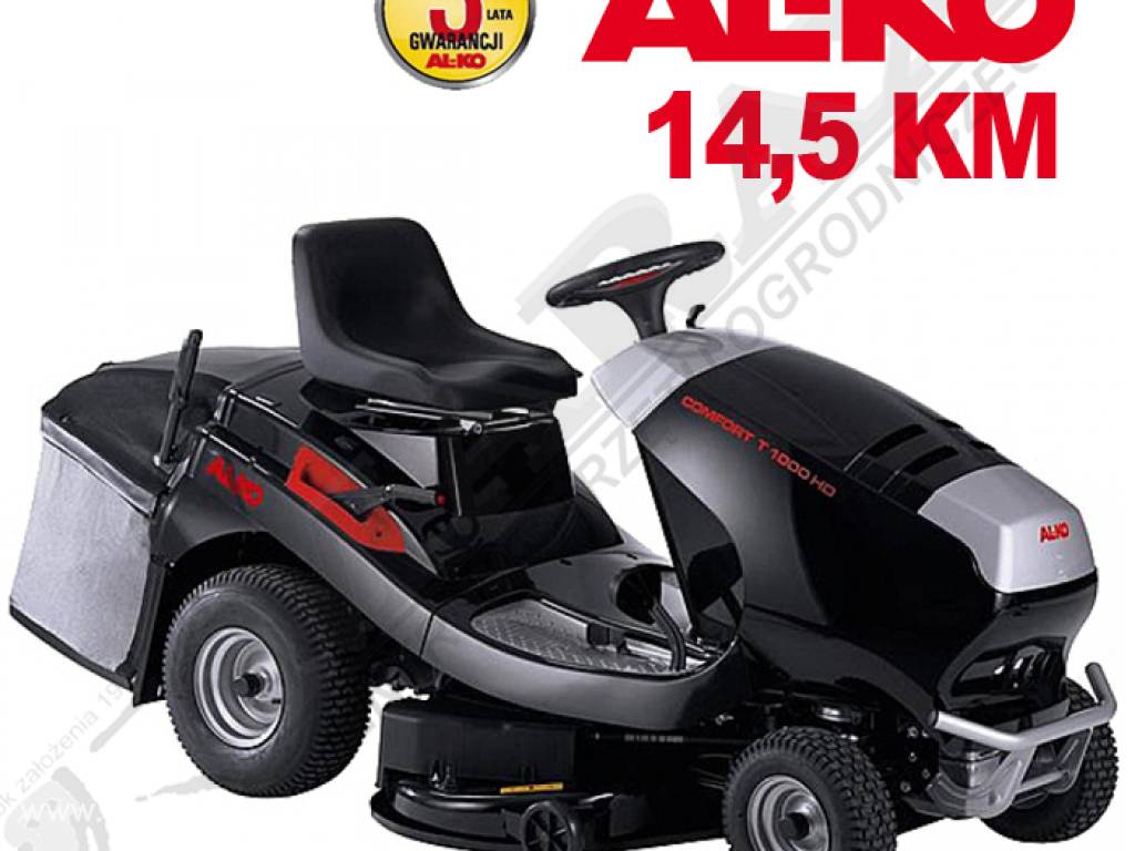 Kosiarka traktorek ALKO Comfort T1000 HDmoc 14,5 KM, szer. koszenia: 102 cm, z koszem, B&S IC 4145,