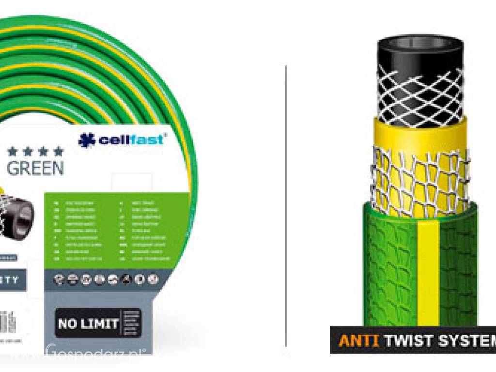 Wąż ogrodowy CELLFAST GREEN ATS 2 5/8cala długość: 25m, NIE SKRĘCAJĄCY SIĘ !!!