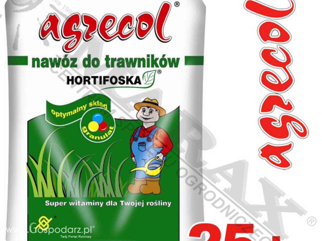 Nawóz do trawników HORTIFOSKA AGRECOL 25 kguniwersalny nawóz do trawników