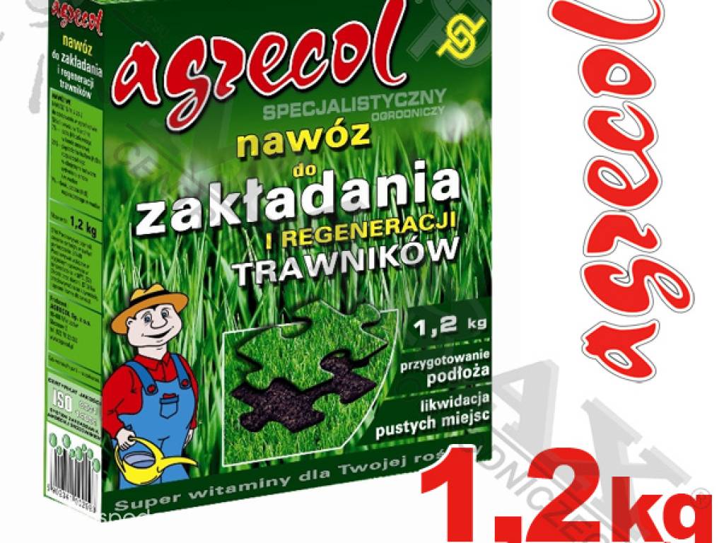 Nawóz do zakładania i regeneracji trawników AGRECOL 1,2 kg