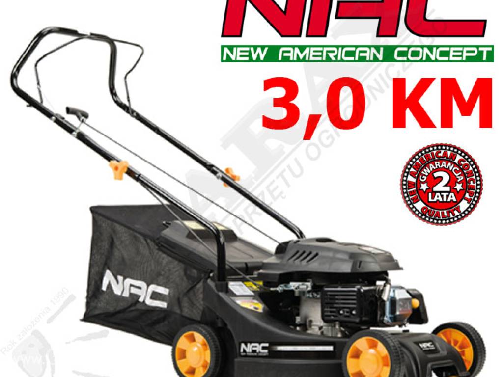 Kosiarka spalinowa SPSLM14101NAC  moc 3,0KM, szer. cięcia: 40,0cm, z koszem