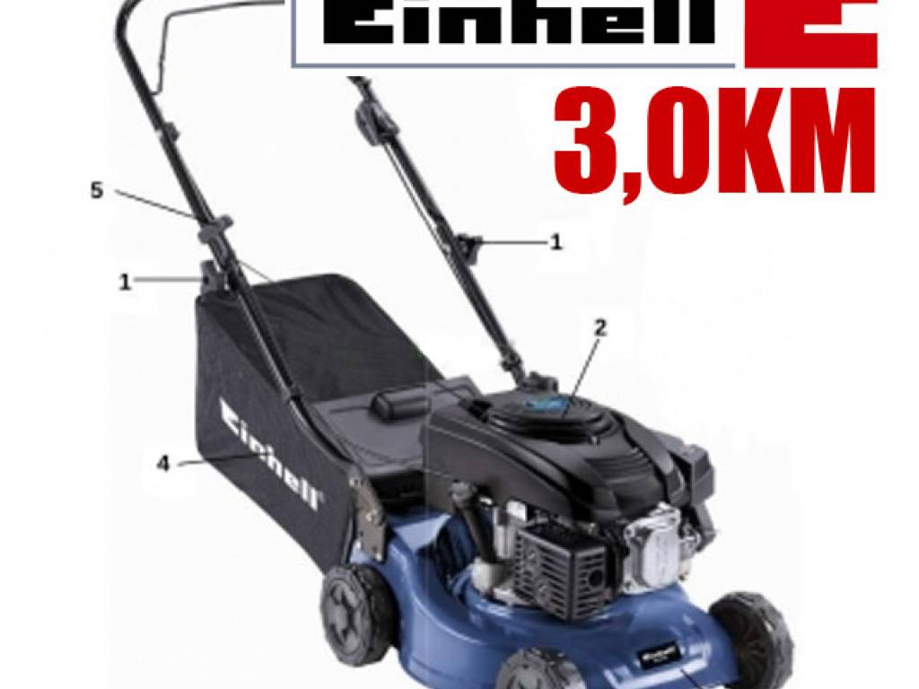 Kosiarka spalinowa Einhell BG-PM 40 moc 3.0KM, szer. cięcia: 40,0cm, z koszem