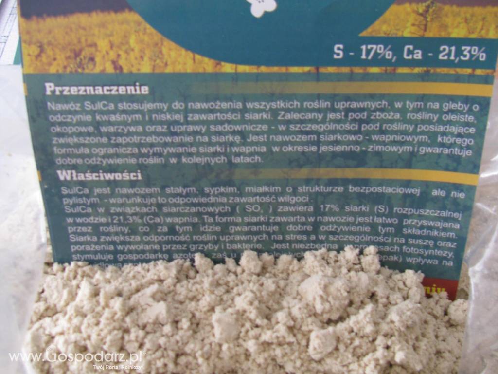 Nawóz mineralny siarkowo - wapniowy SulCa