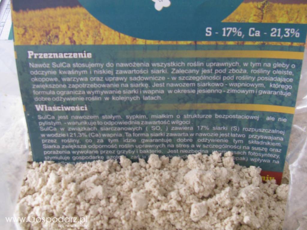 Nawóz mineralny siarkowo - wapniowy SulCa