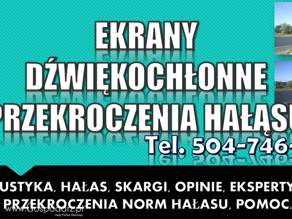 Ekrany dźwiękochłonne, opinia, ekspertyza, pomoc z prawa 4