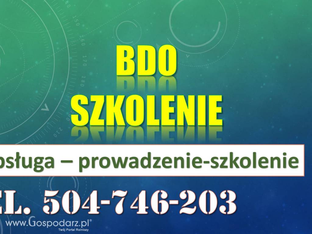 Pomoc telefoniczna, BDO, Szkolenie Baza Danych o Odpadach 4