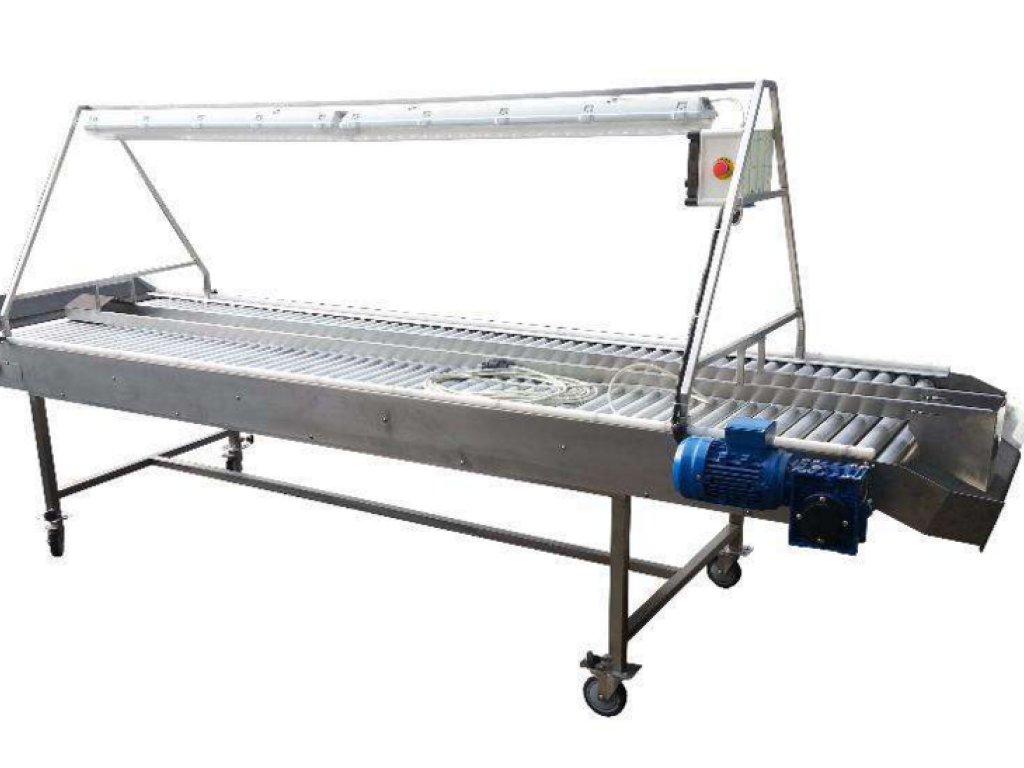 AGRO-WELD, Stół selekcyjny rolkowy kwasoodporny, stół przebierczy 6