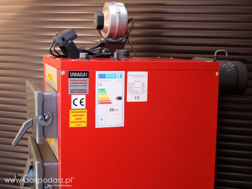 Kotły co zasypowe na drewno węgiel od 8 do 60 KW Pleszew 9