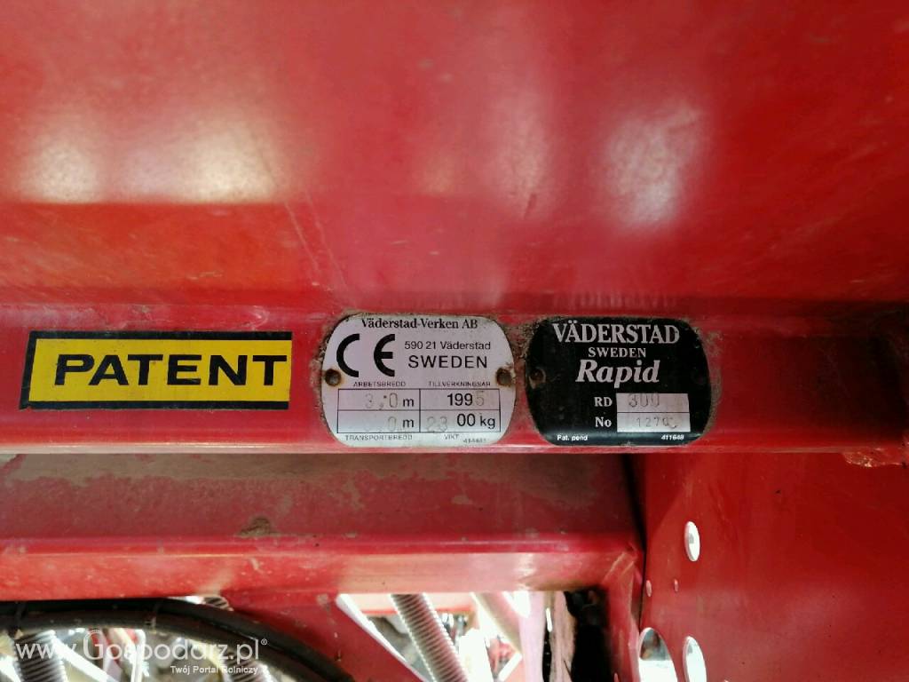 Agregat siewny VADERSTAD RAPID 300 rok produkcji 1995 3