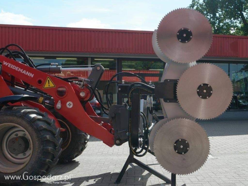 Piła 3-tarczowa na ramieniu, szerokość robocza 175cm